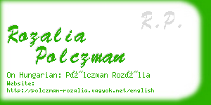 rozalia polczman business card